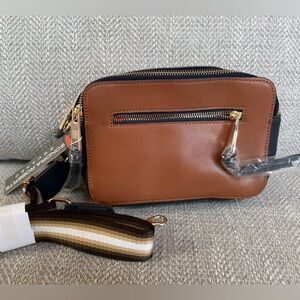 Brown and Black Belt Bag